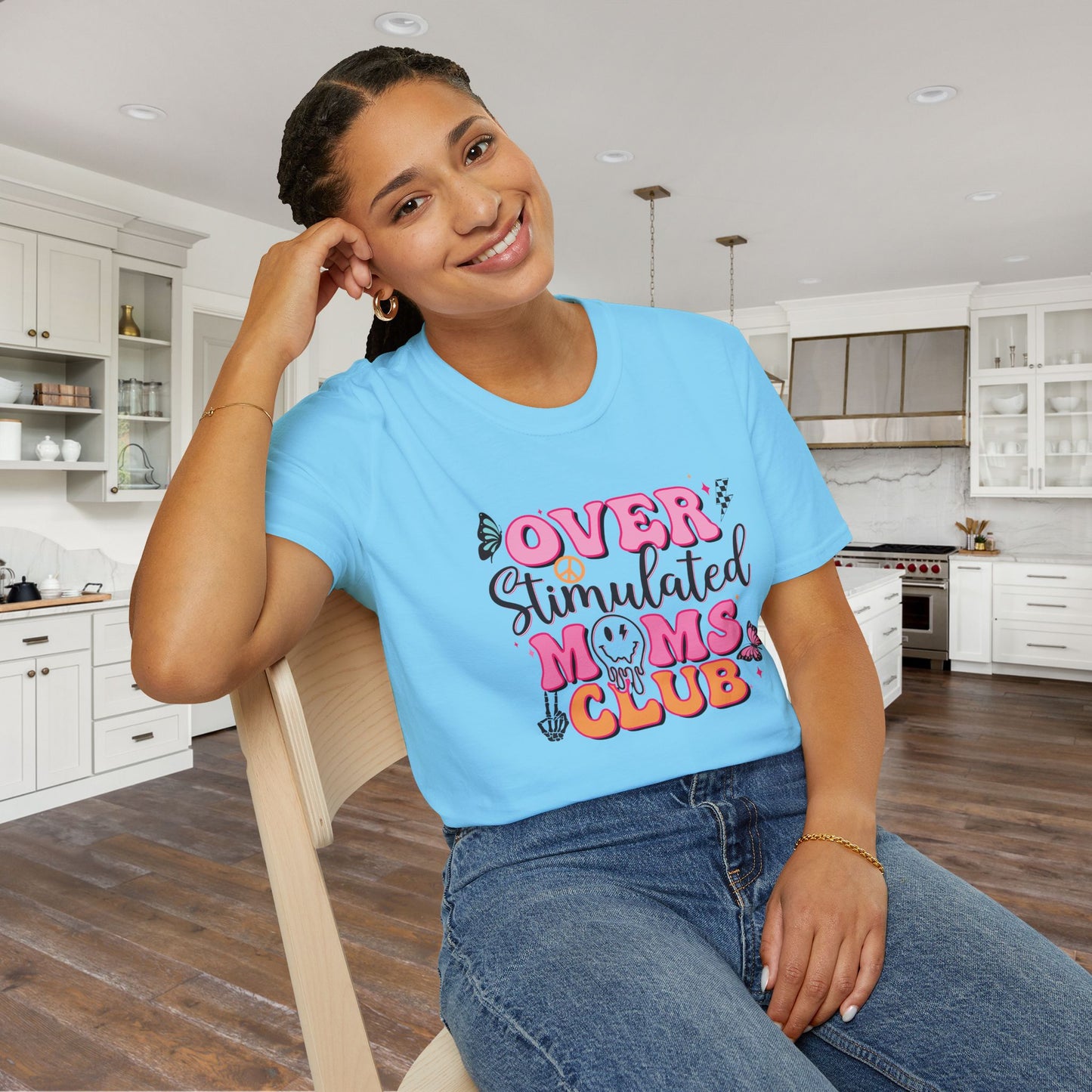 Overstimulated Mom's Club Adult T-shirt