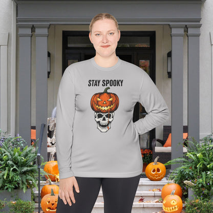 Stay Spooky (Pumpkin/Skull) Adult Long Sleeve Tee