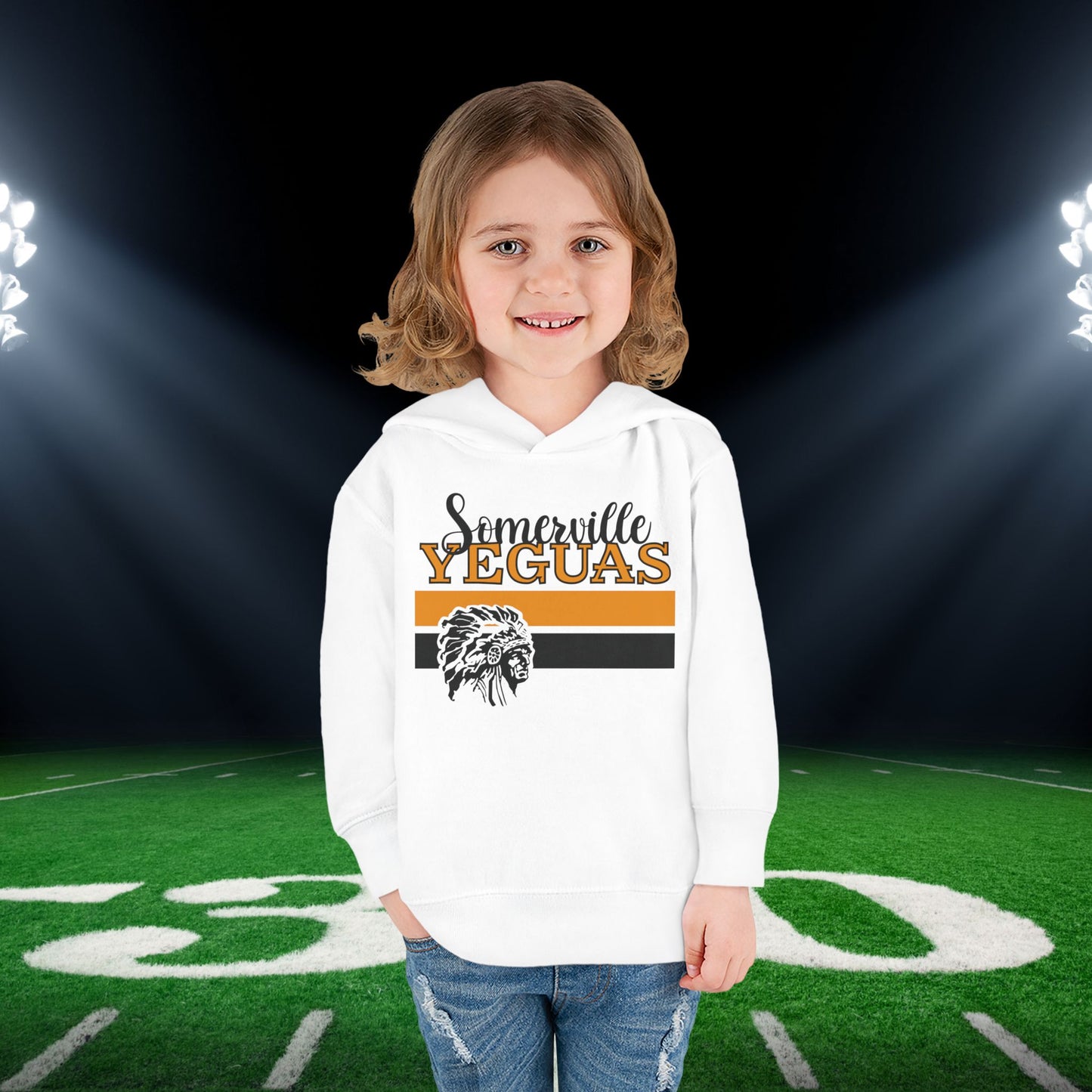 Somerville Yeguas w/Mascot & Stripes Toddler Hoodie