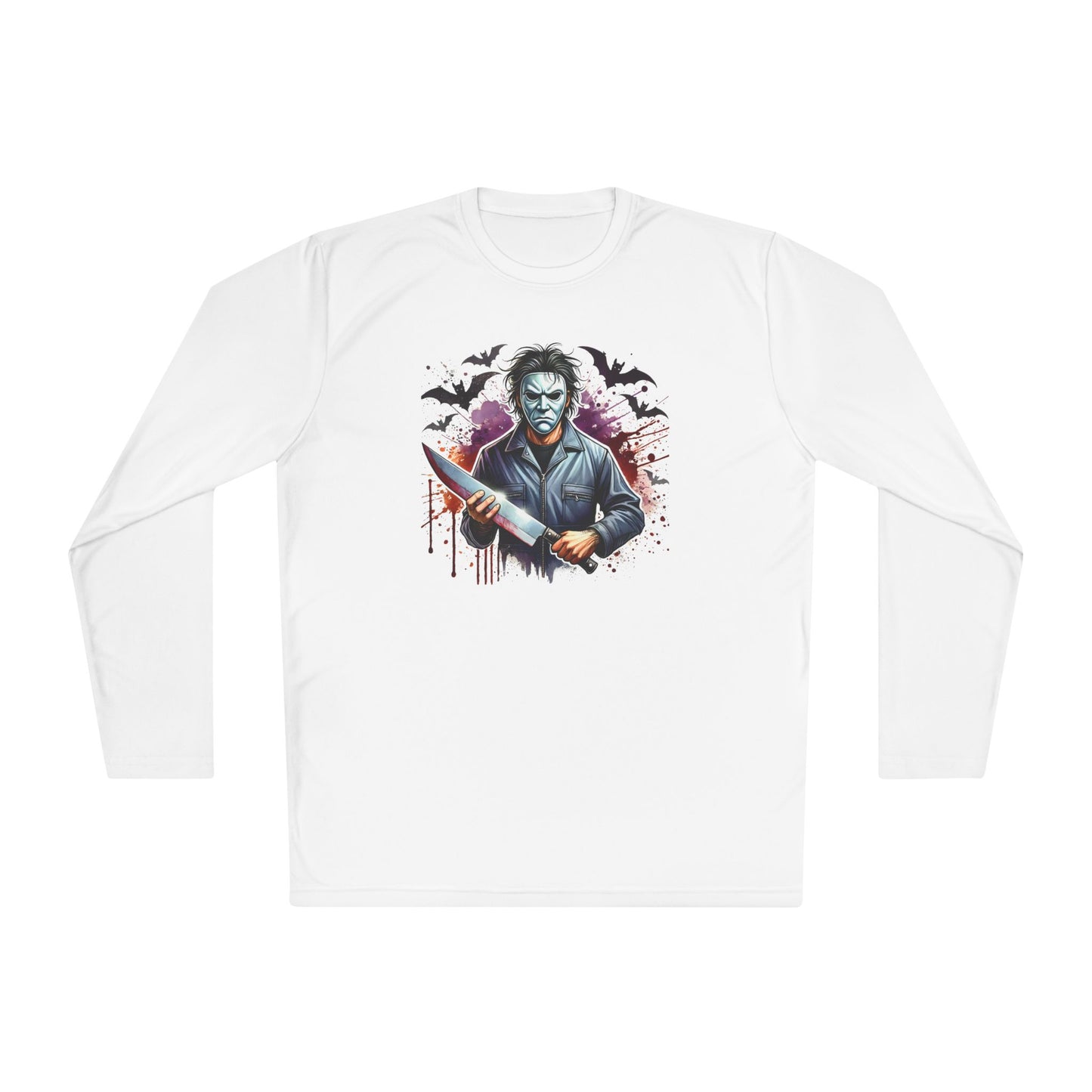 Creepy Halloween Killer Unisex Lightweight Long Sleeve Tee