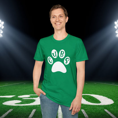 Brenham Cubs Paw Print Adult T-shirt
