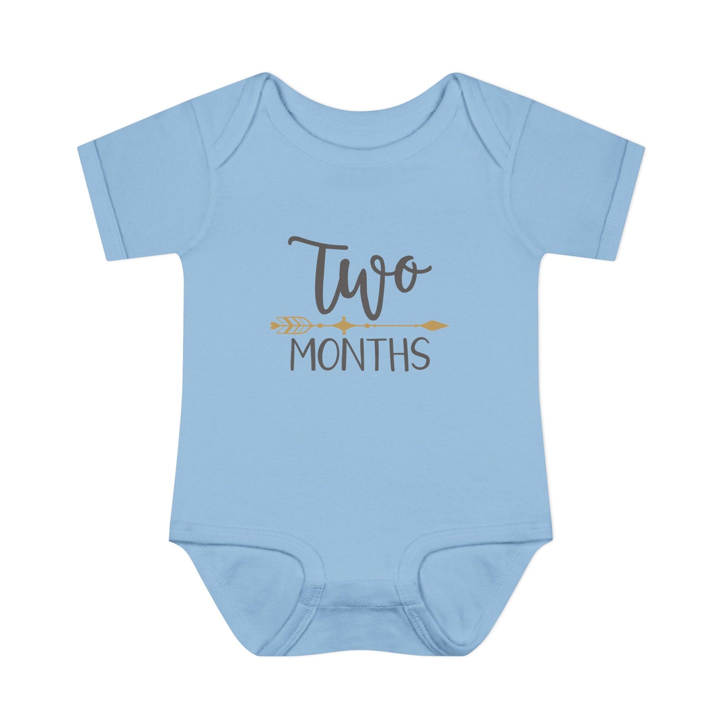 Golden Arrow Milestone Baby Bodysuit-Two Months
