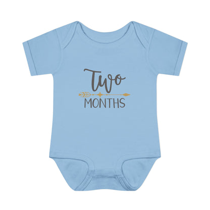 Golden Arrow Milestone Baby Bodysuit-Two Months