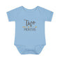 Golden Arrow Milestone Baby Bodysuit-Two Months