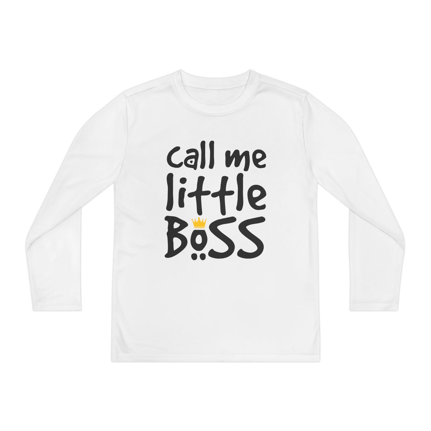 Call Me Little Boss Youth Long Sleeve Tee