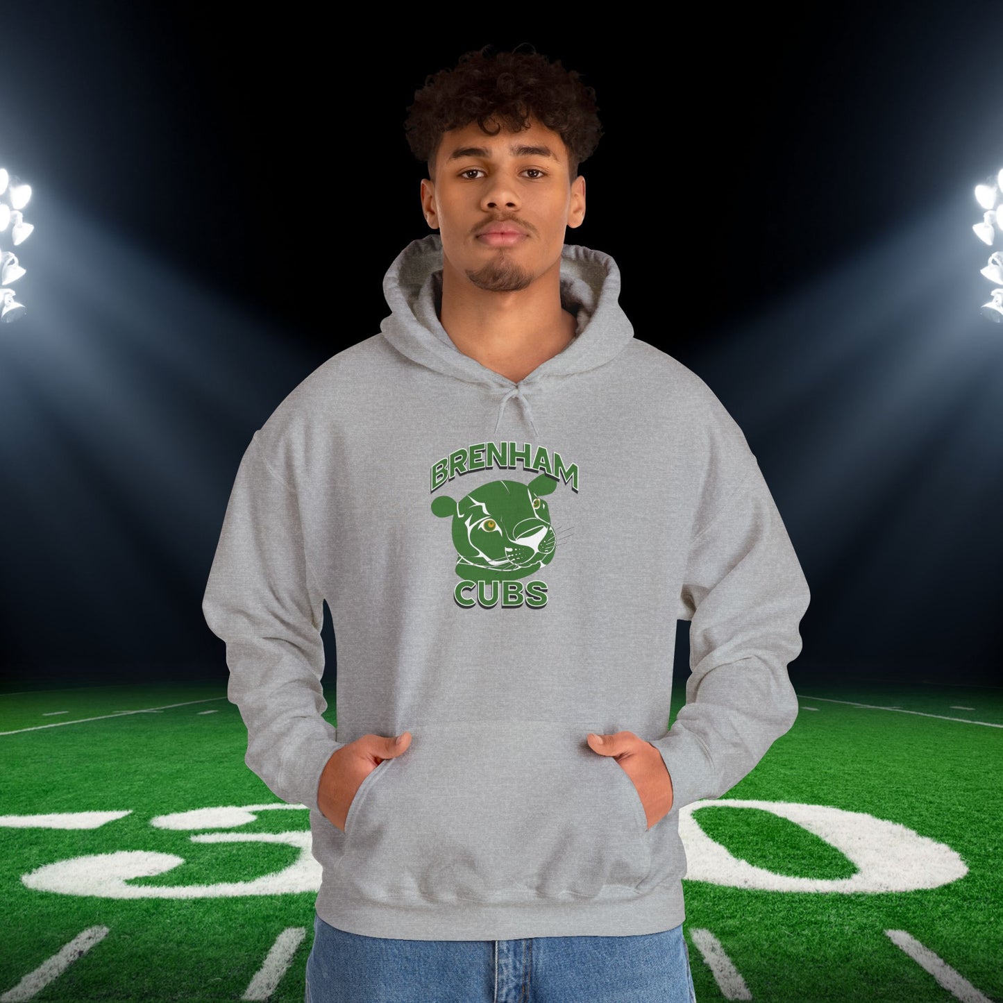 Brenham Cubs w/Mascot Adult Heavy Blend™ Hoodie