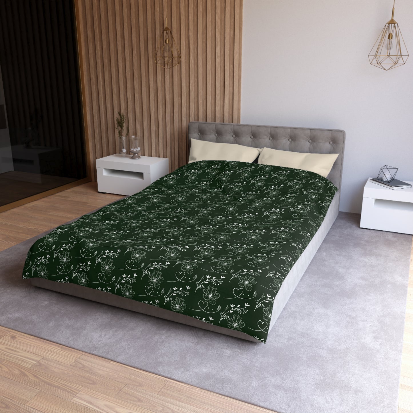 Flowers & Butterflies Microfiber Duvet Cover