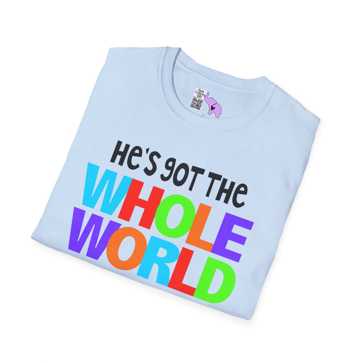 He's Got The Whole World In His Hands Adult T-shirt