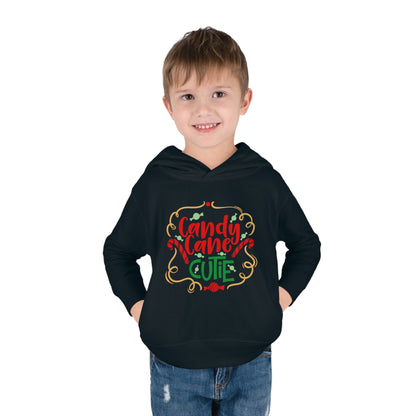 Candy Cane Cutie Toddler Pullover Fleece Hoodie