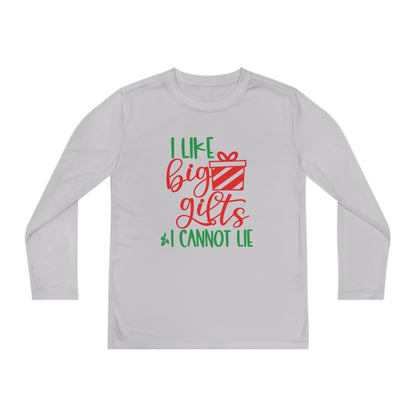 I Like Big Gifts & I Cannot Lie Youth Long Sleeve Tee