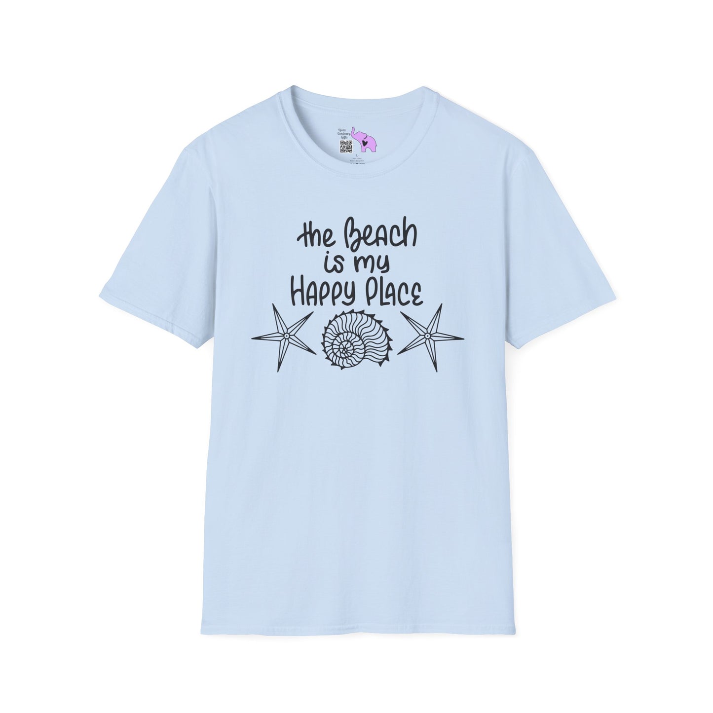 The Beach Is My Happy Place (2) Adult T-shirt