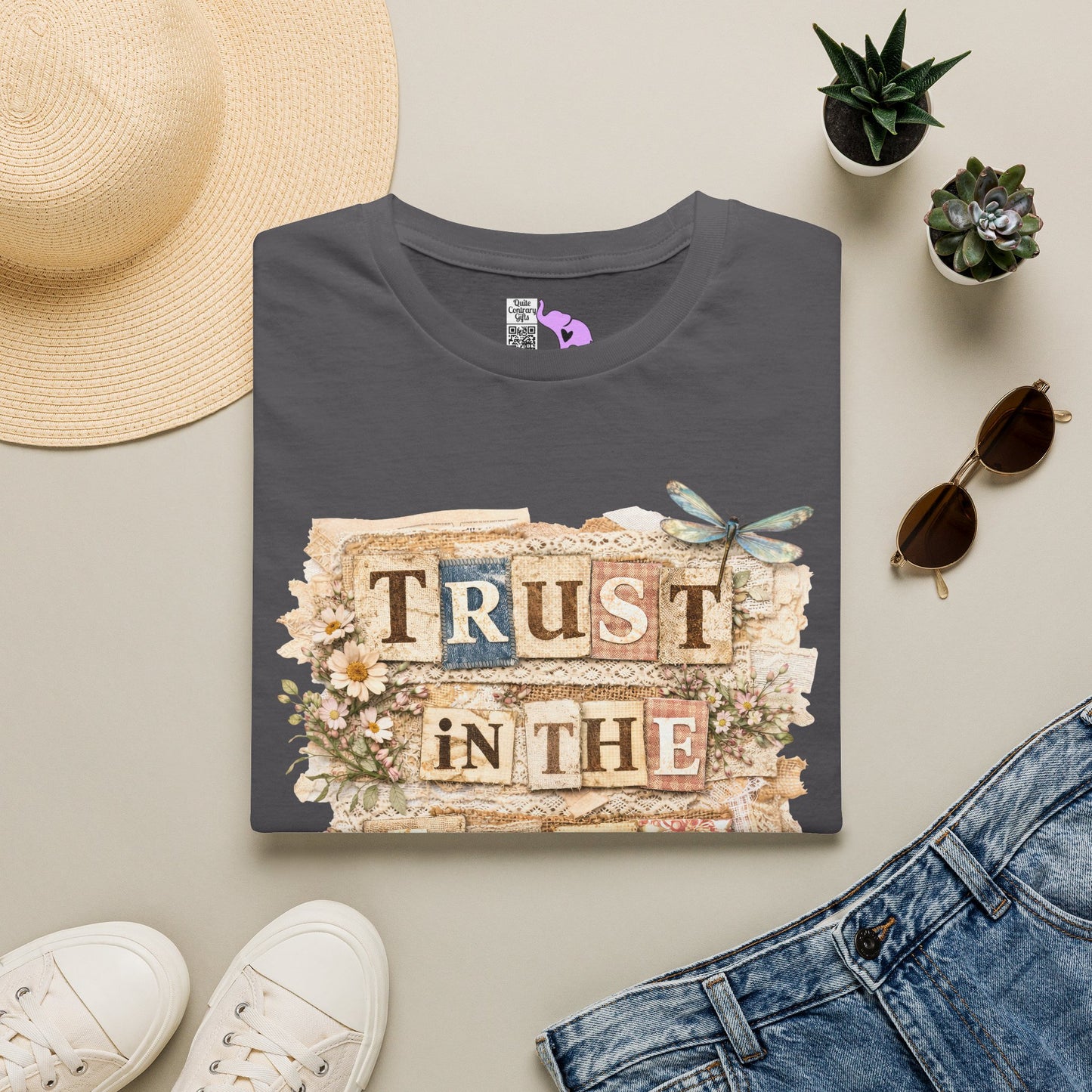 ""Trust In The Lord (Lace Collage) Adult T-shirt