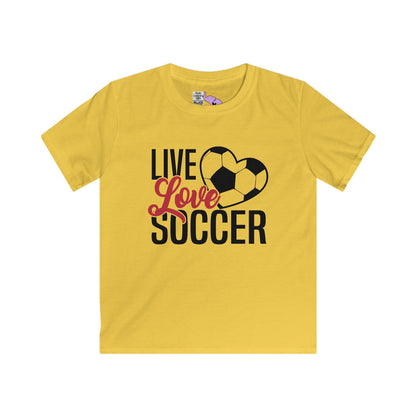 Live Love Soccer Youth Softstyle Tee