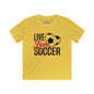 Live Love Soccer Youth Softstyle Tee