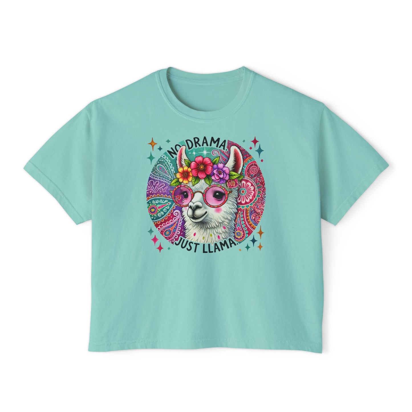 No Drama Just Llama Women's Boxy Tee
