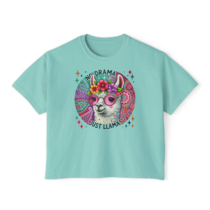 No Drama Just Llama Women's Boxy Tee