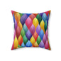 Vivid Vortex Throw Pillow