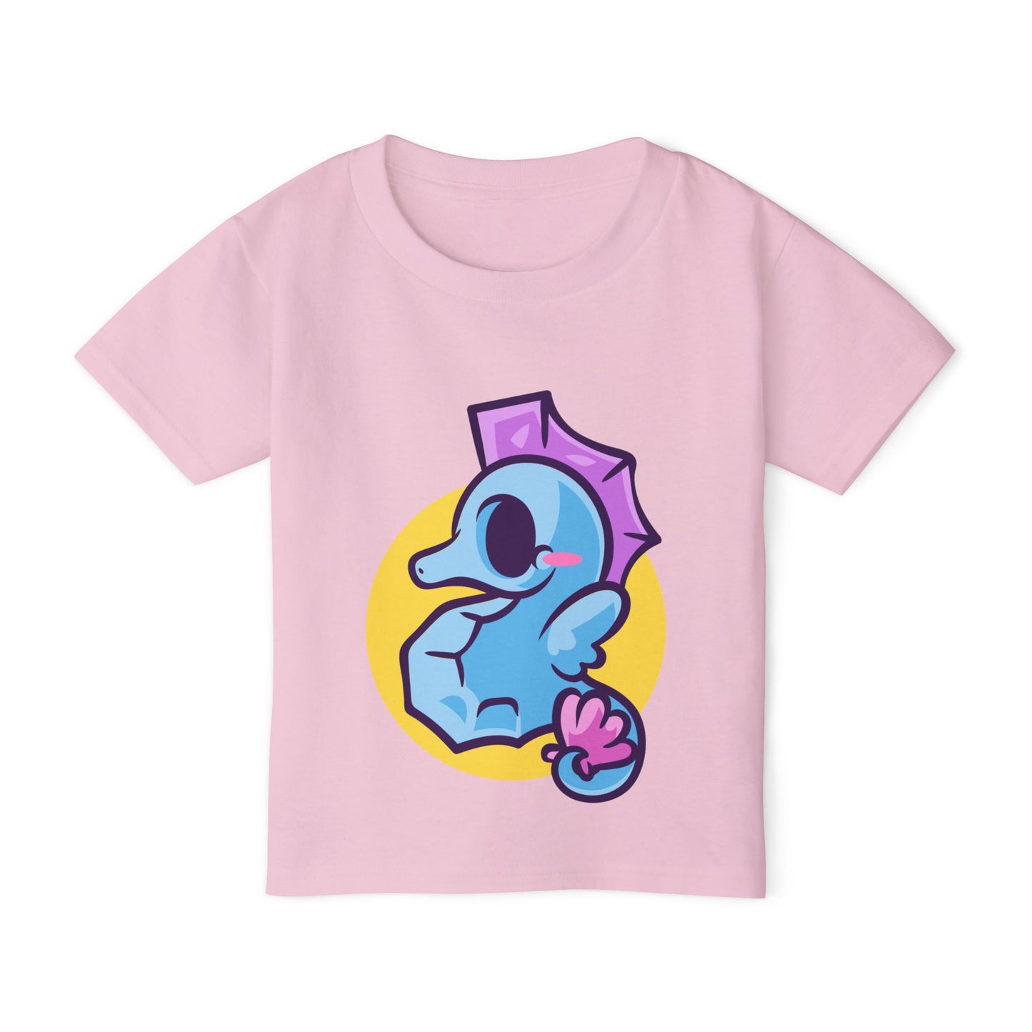 Cute Seahorse (Blue) Heavy Cotton™ Toddler T-shirt