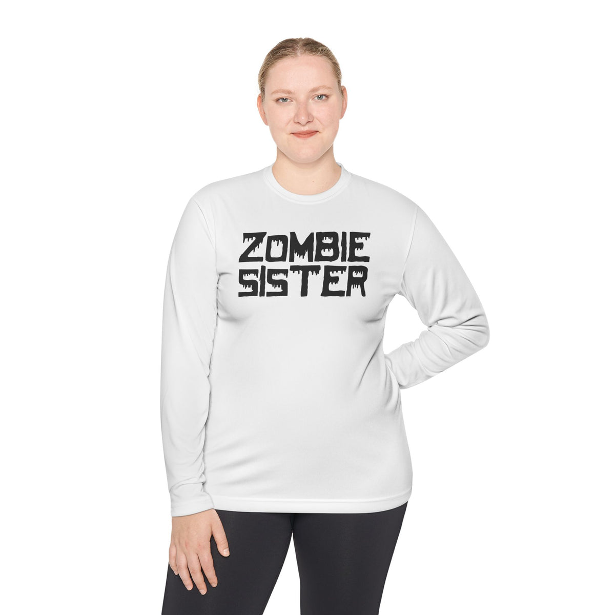 ""Zombie Sister Adult Long Sleeve Tee