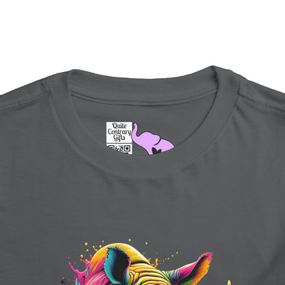 Colorful Rhino Toddler Tee