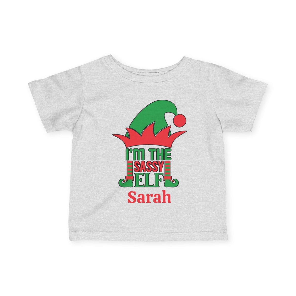 I'm The Sassy Elf Personalized Infant Soft T-Shirt