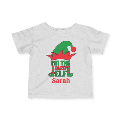 I'm The Sassy Elf Personalized Infant Soft T-Shirt