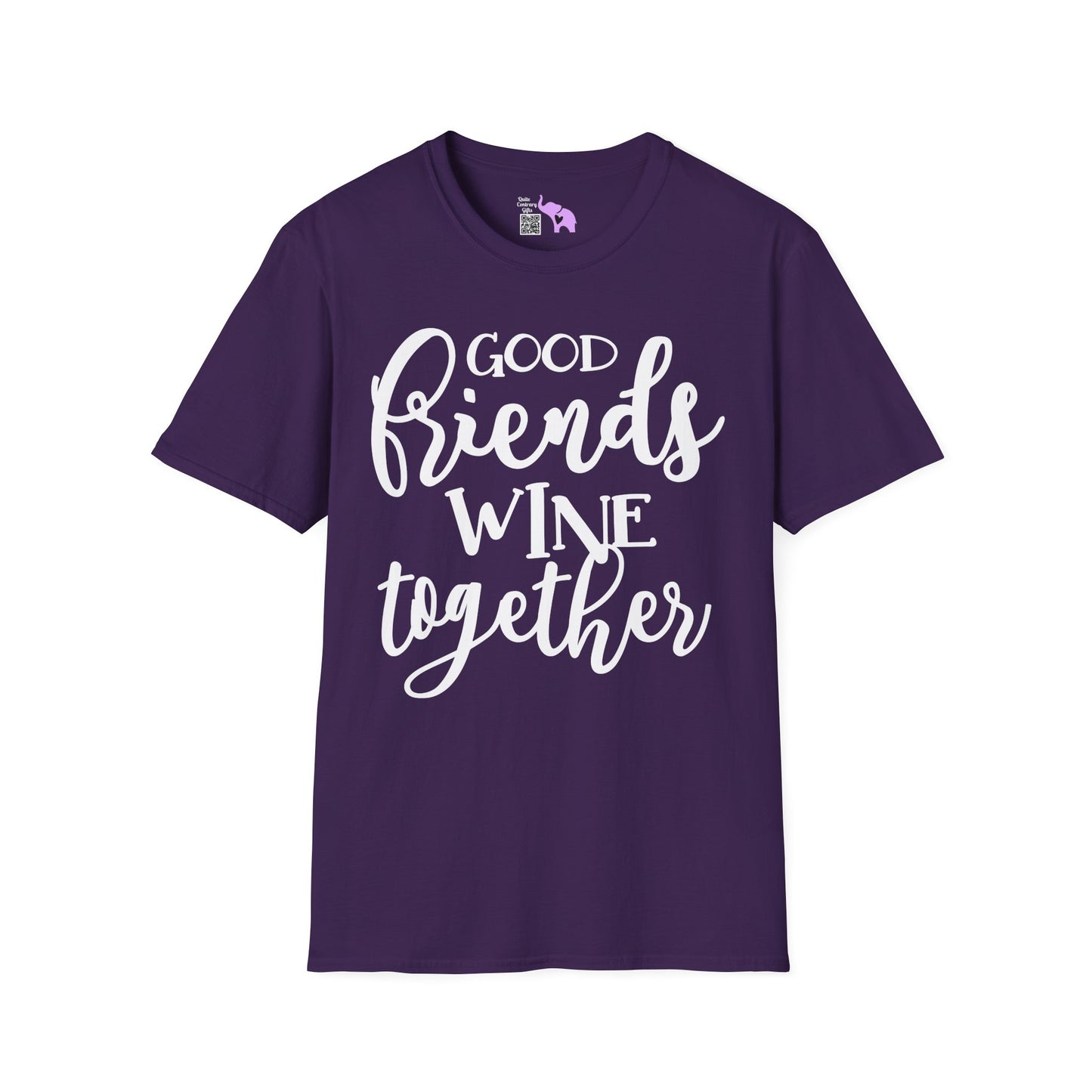 Friends Wine Together Adult T-shirt