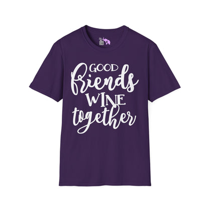 Friends Wine Together Adult T-shirt