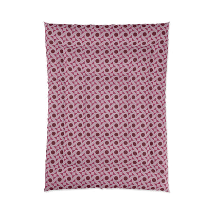 Crimson Pinwheels Comforter