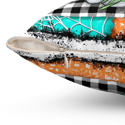 Patchwork Phantom Throw Pillow