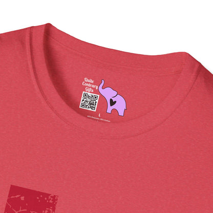 Red & Blue Texas Longhorn Adult Tshirt