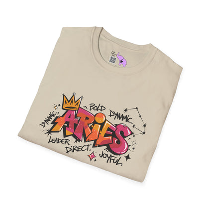 Aries Street Art Adult T-shirt
