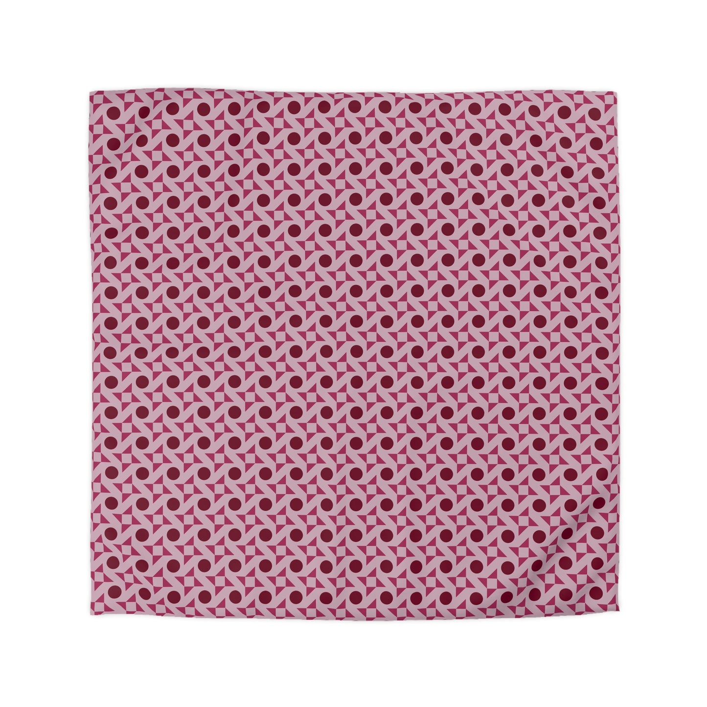 Crimson Pinwheels Duvet Bedding Set