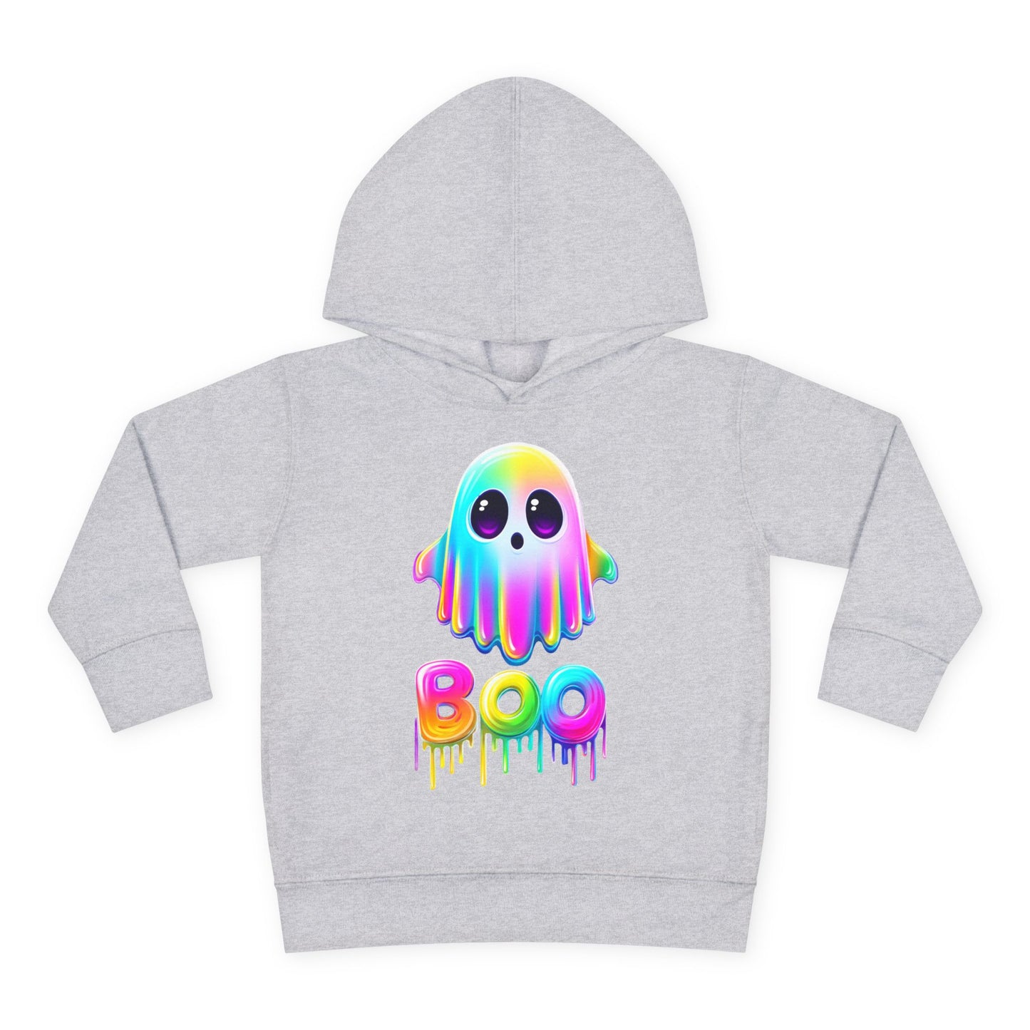 Neon Ghostly Boo Toddler Hoodie