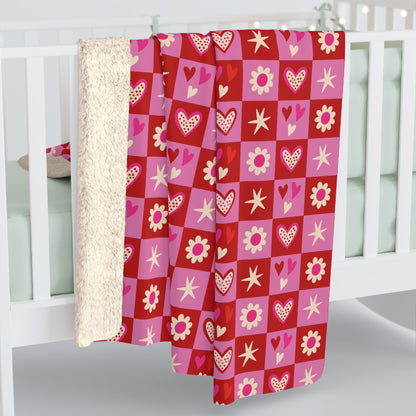 Valentine Toss Fleece Blanket