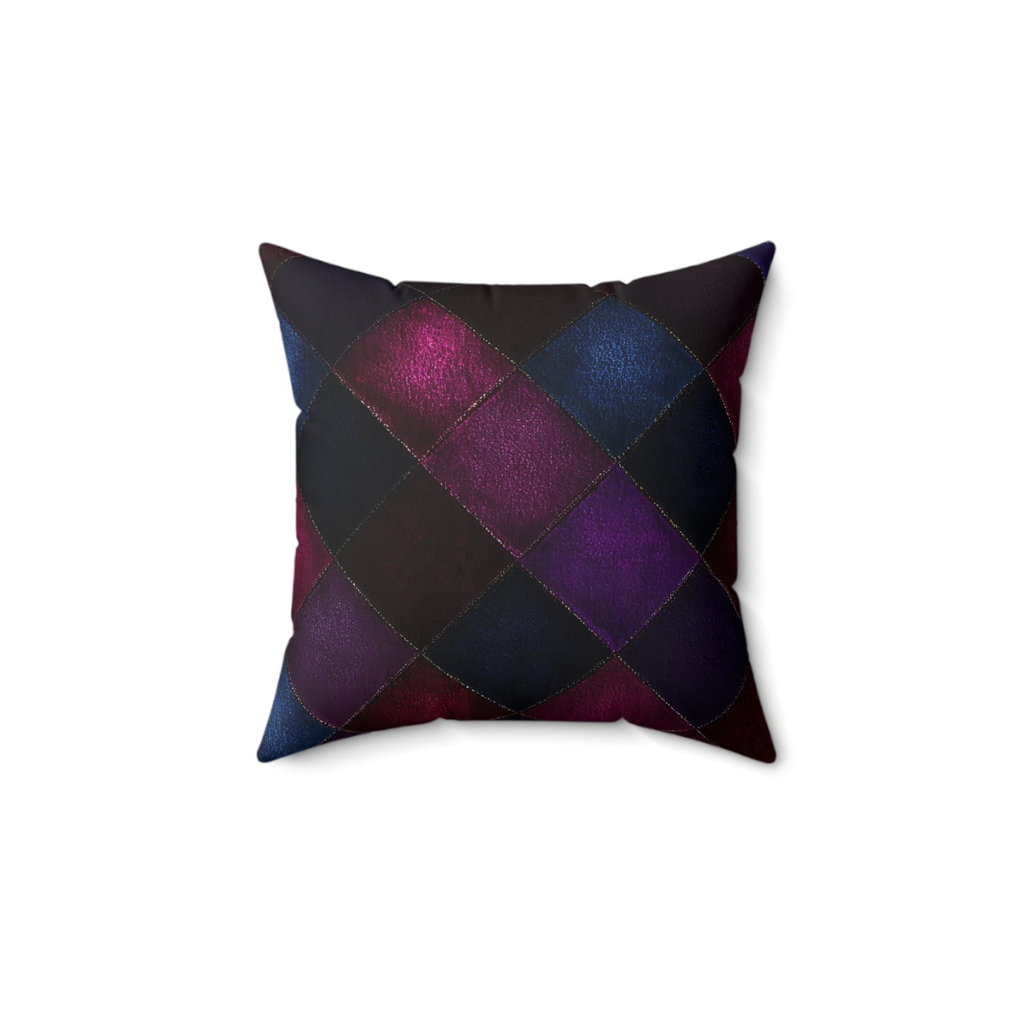 Velvet Patchwork Print Throw Pillow