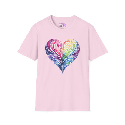 Colorwave Heart Adult T-shirt