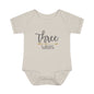 Golden Arrow Milestone Baby Bodysuit-Three Weeks