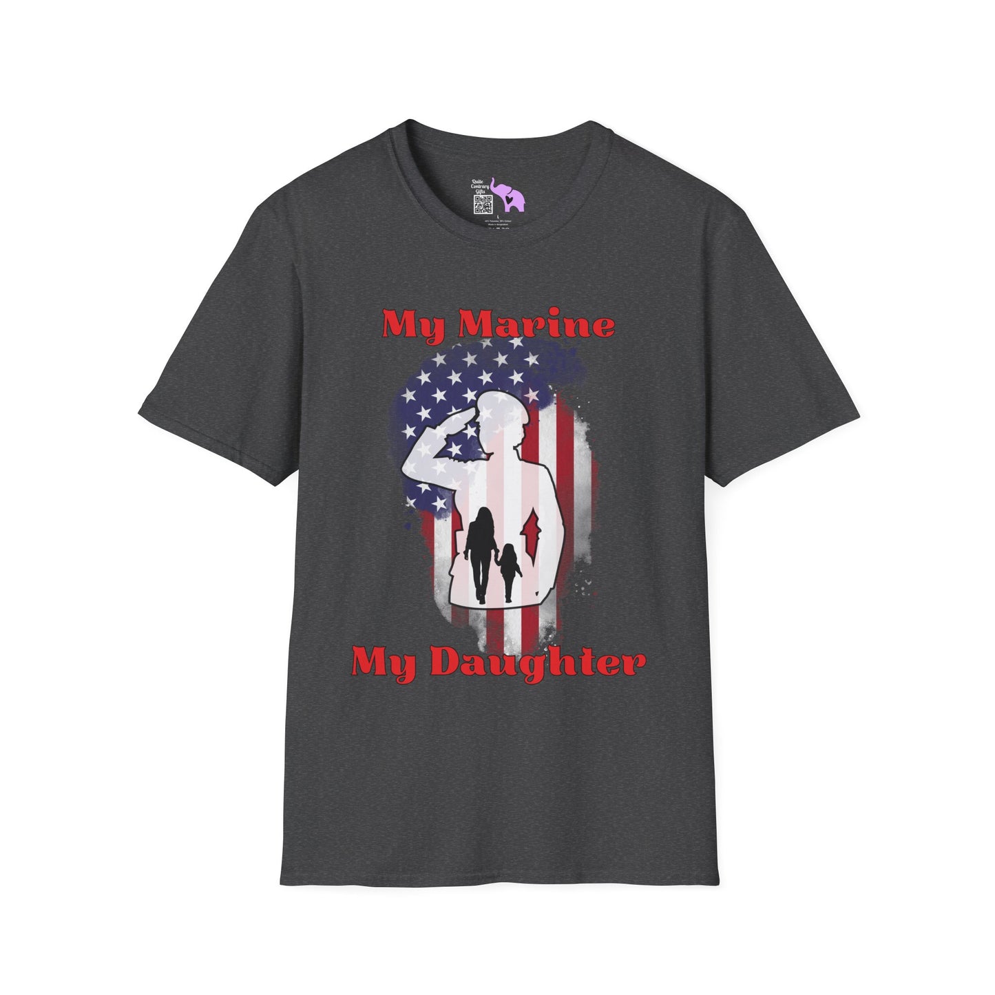 My Marine My Daughter (Mom) Adult T-shirt