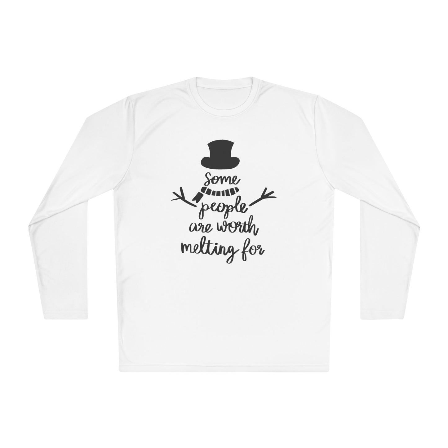 Some People Are Worth Melting For (Snowman) Adult Long Sleeve Tee
