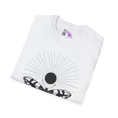 Butterfly w/Sun, Moon, & Stars Adult T-shirt