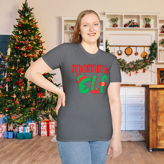 Mommy Elf Adult T-shirt