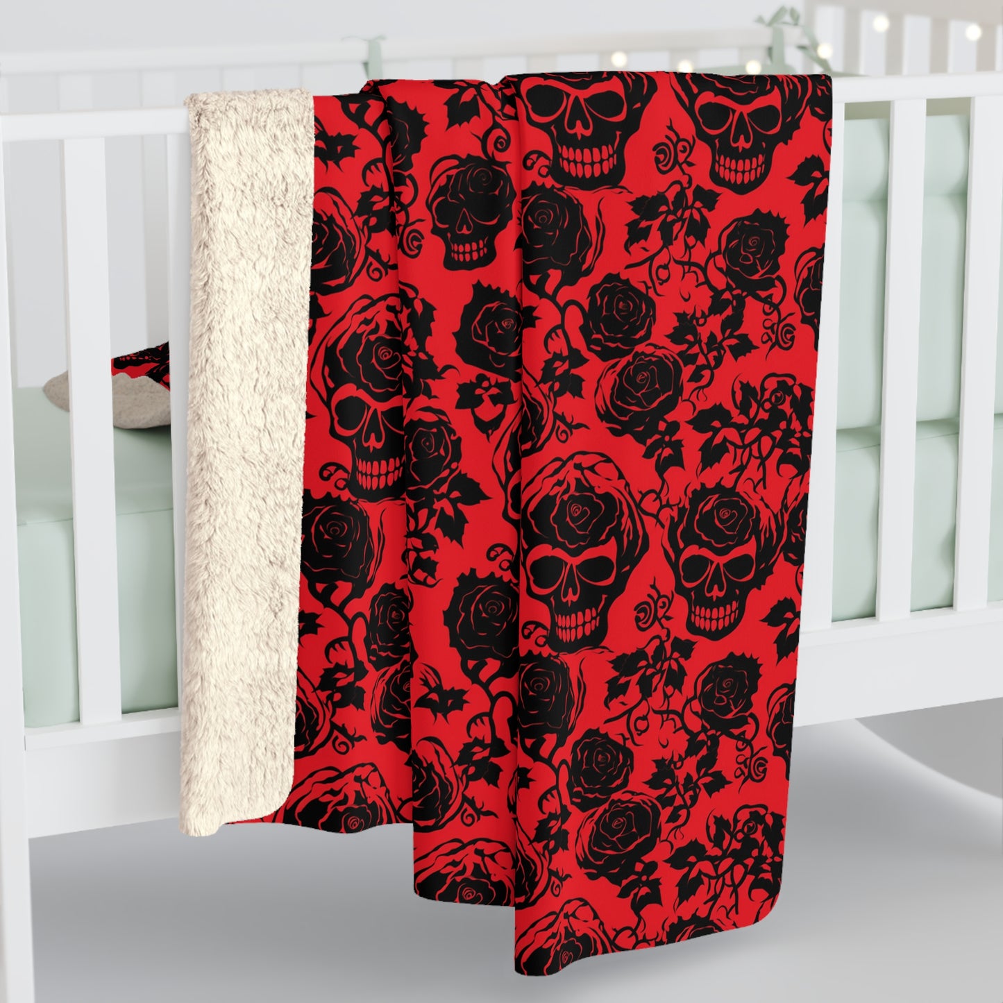 Crimson Masquerade Fleece Blanket