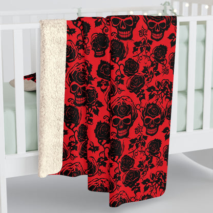 Crimson Masquerade Fleece Blanket