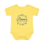 Blue Milestone Wreath Onesie-Eleven Months