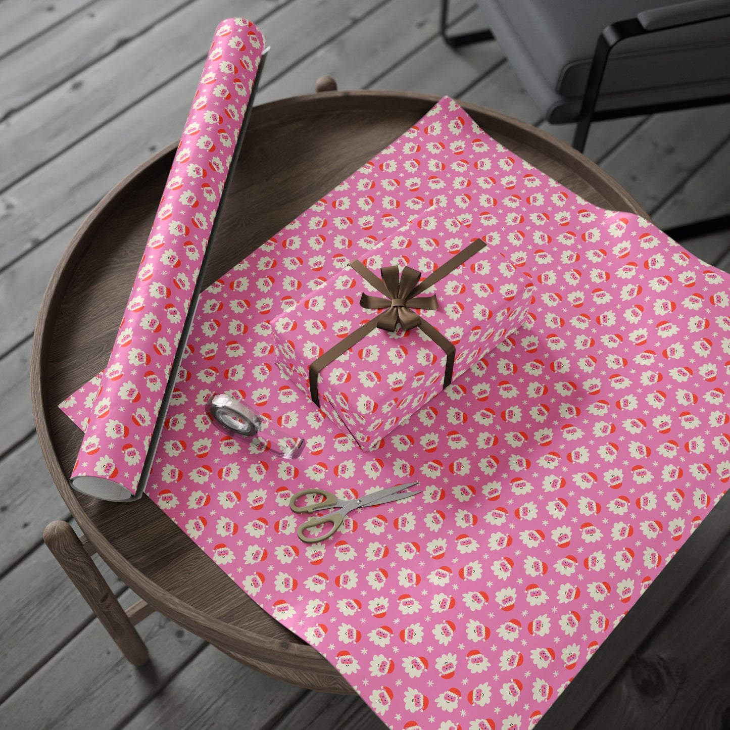 Jolly in Pink Wrapping Paper