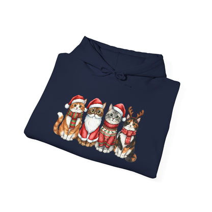 Santa Claus Cats Adult Heavy Blend™ Hooded Sweatshirt