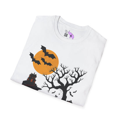 Spooky House & Graveyard Adult T-shirt