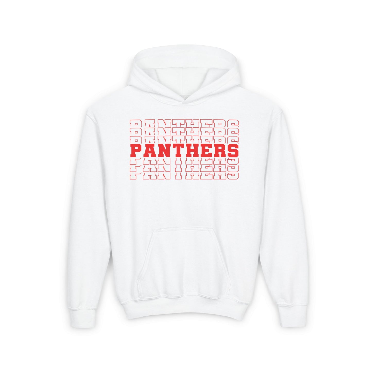 Panthers (Stacked) Youth Heavy Blend Hoodie