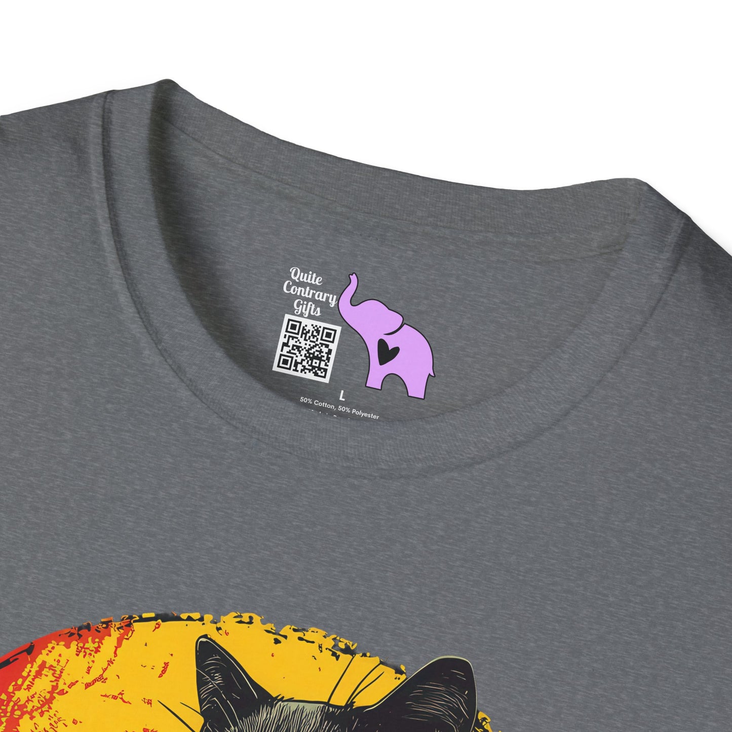 Black Cat Over Full Moon Adult T-shirt